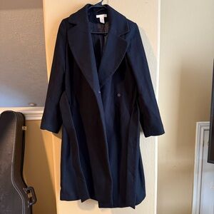 Women's Black Fleece Coat
